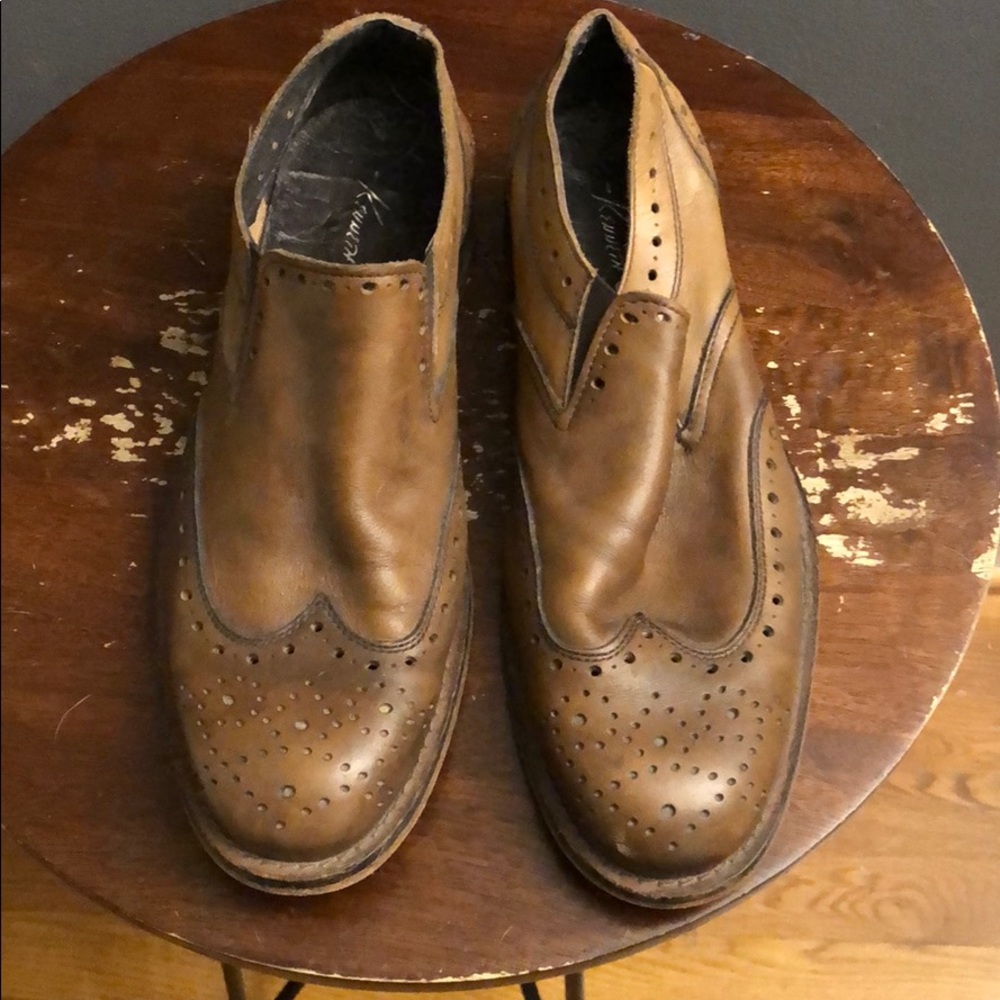 Kenneth Cole wingtip slip on
